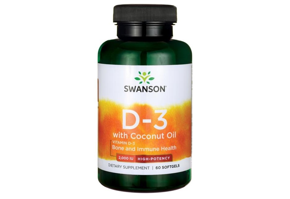Swanson Vitamin D-3 With Coconut Oil