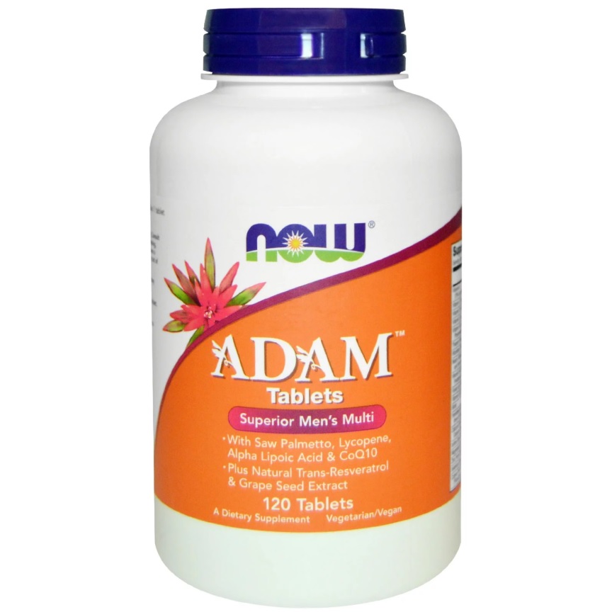 NOW Adam Men&prime;s Vitamins 120tabs
