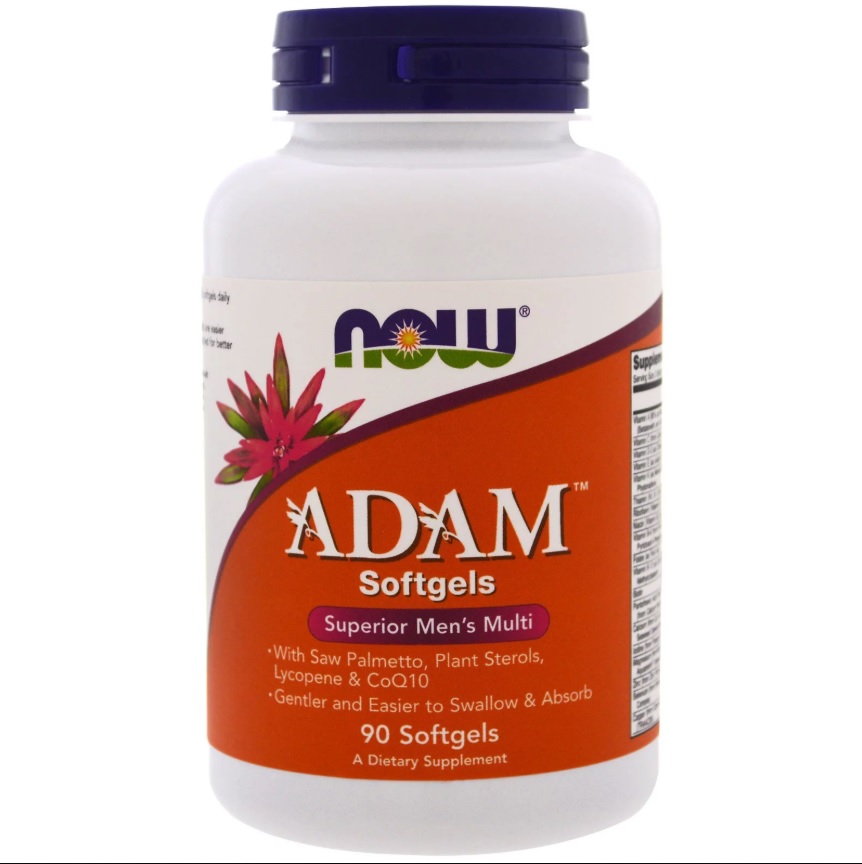 NOW Adam Men&prime;s Vitamins 90softgels