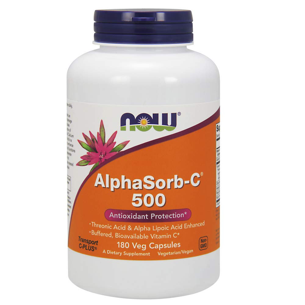 NOW Alphasorb-c 500mg 180caps