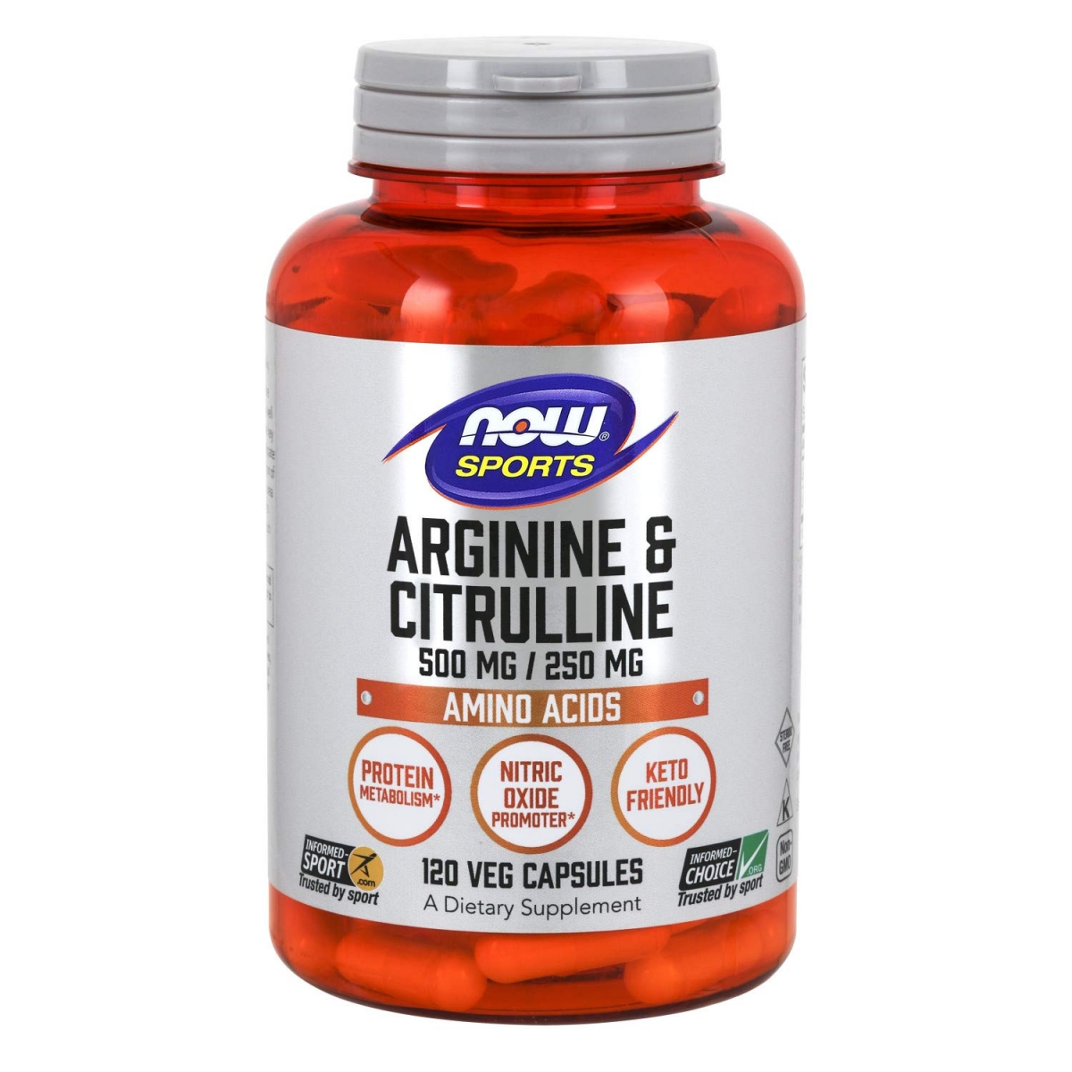 NOW Arginine 500mg & Citruline 250mg 120caps