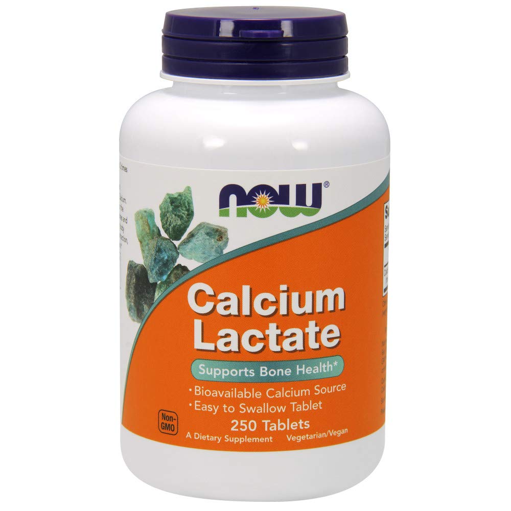 NOW Calcium Lactate 250tabs